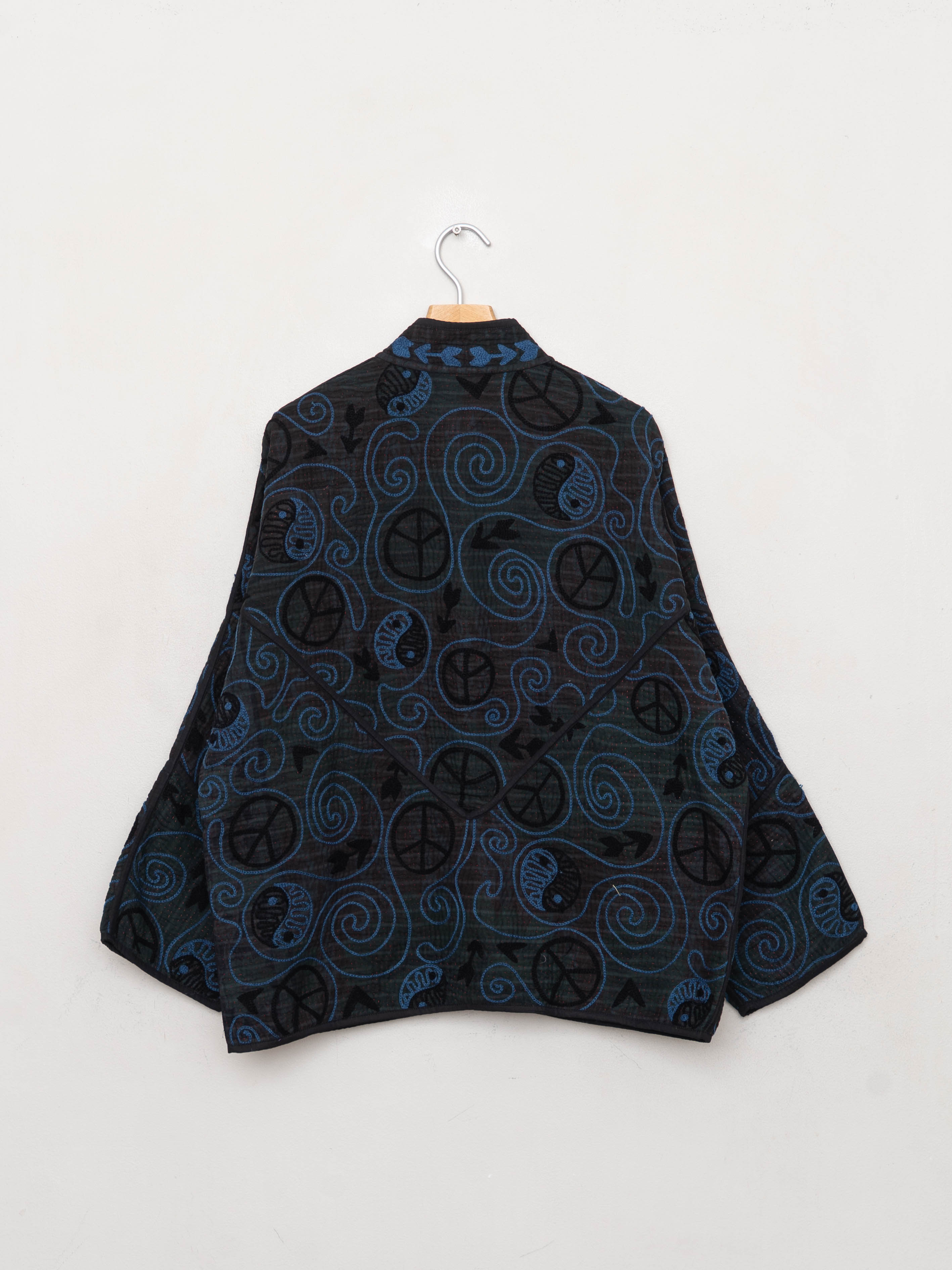 The Ladhiya Quilted Suzani Kantha Jacket