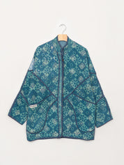 The Narmada Quilted Indigo Kantha Jacket