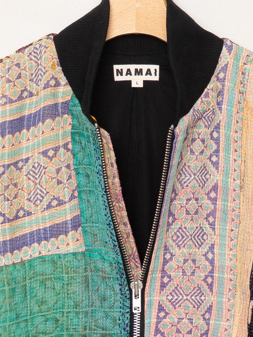 The Veda Quilted One-of-a-Kind Bomber Jacket - Large