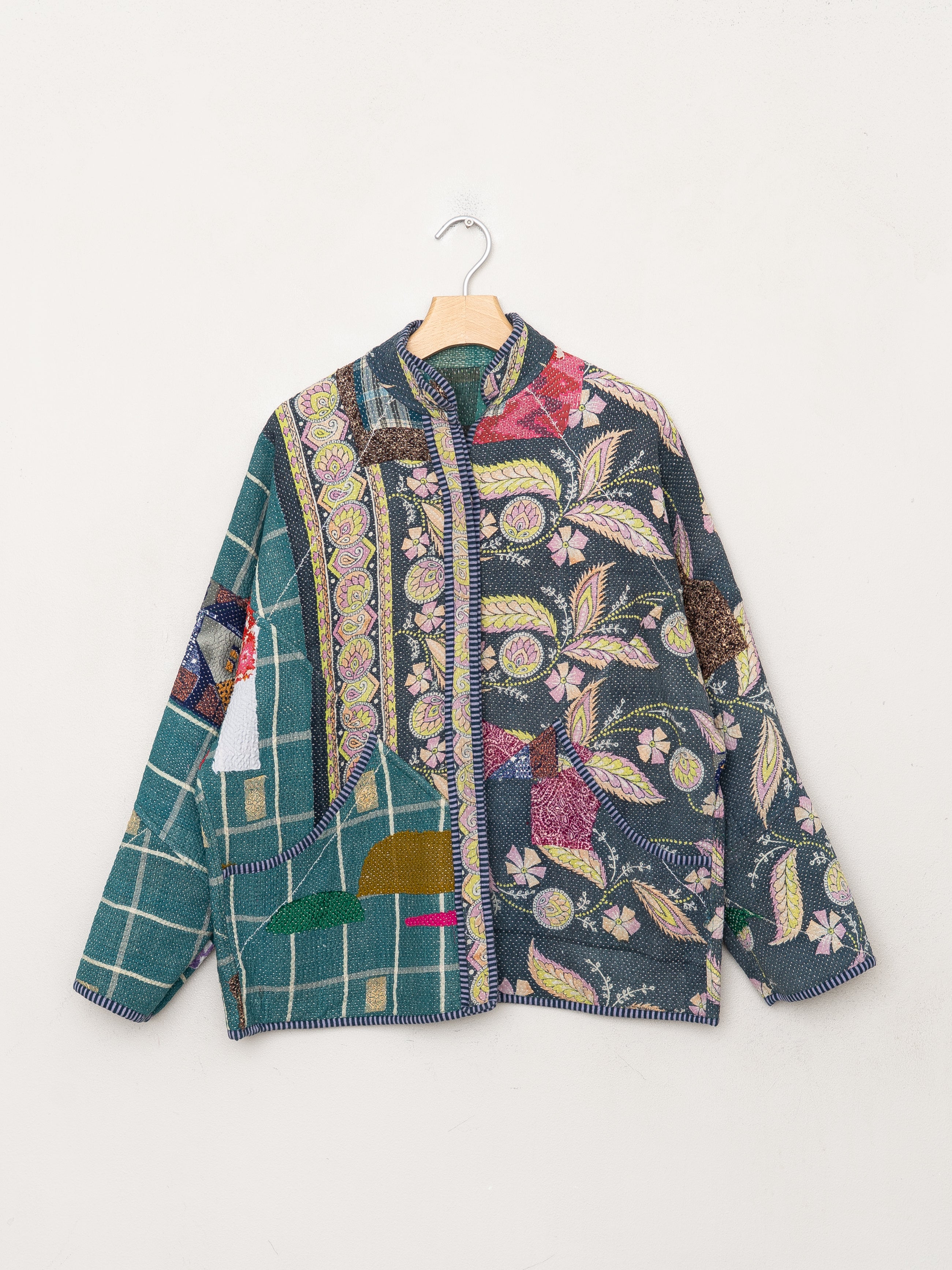 The Ladhiya Quilted Patchwork Kantha Jacket Wholesale