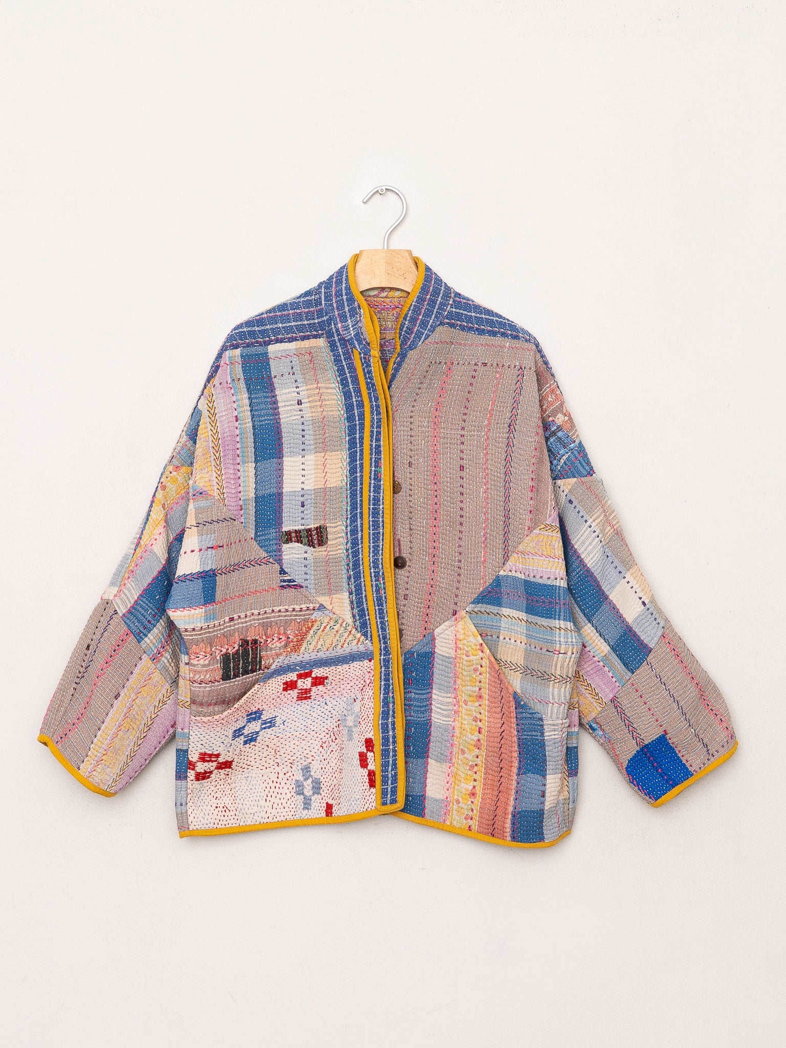 The Ladhiya Quilted Patchwork Kantha Jacket Wholesale