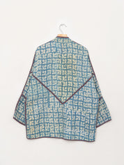 The Narmada Quilted Indigo Kantha Jacket