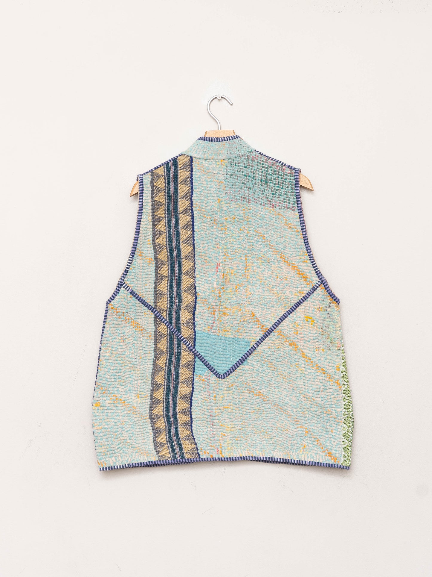 The Ladhiya Quilted Patchwork Kantha Vest