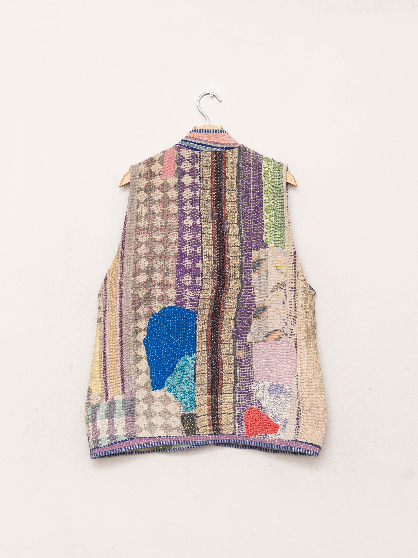 The Ladhiya Quilted Patchwork Kantha Vest