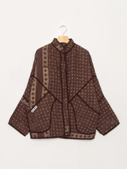The Ishani Quilted Indigo Kantha Jacket