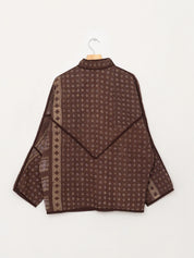 The Ishani Quilted Indigo Kantha Jacket