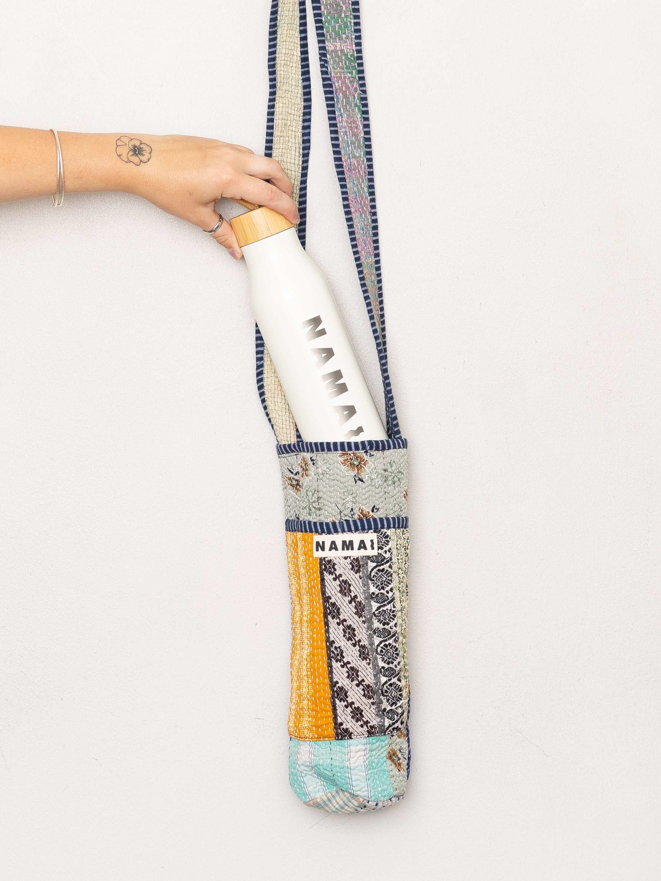 The Lota Quilted Water Bottle Crossbody + NAMAI Water Bottle