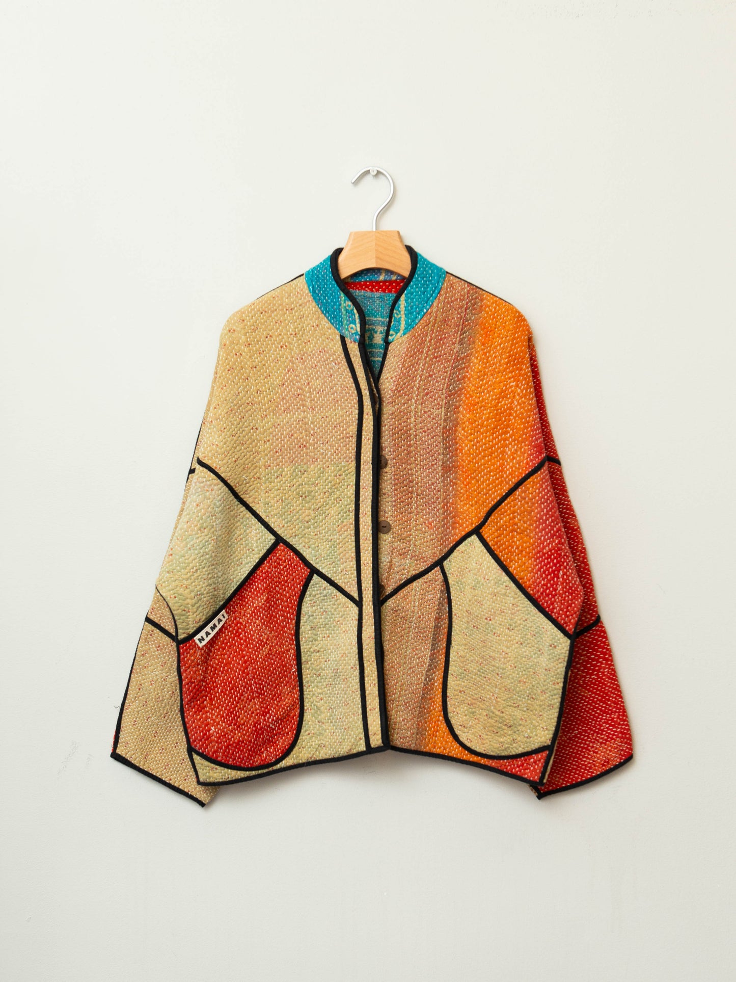 The Ladhiya Quilted Patchwork Kantha Jacket