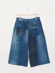 The Bindu Denim Bermuda Culotte Pant - Medium