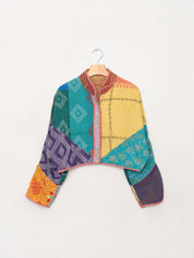 The Kaira Cropped Quilted Patchwork Kantha Jacket Wholesale
