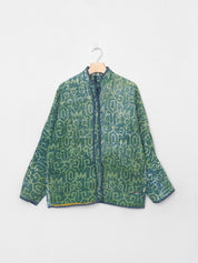 The Ladhiya Quilted Indigo Kantha Jacket