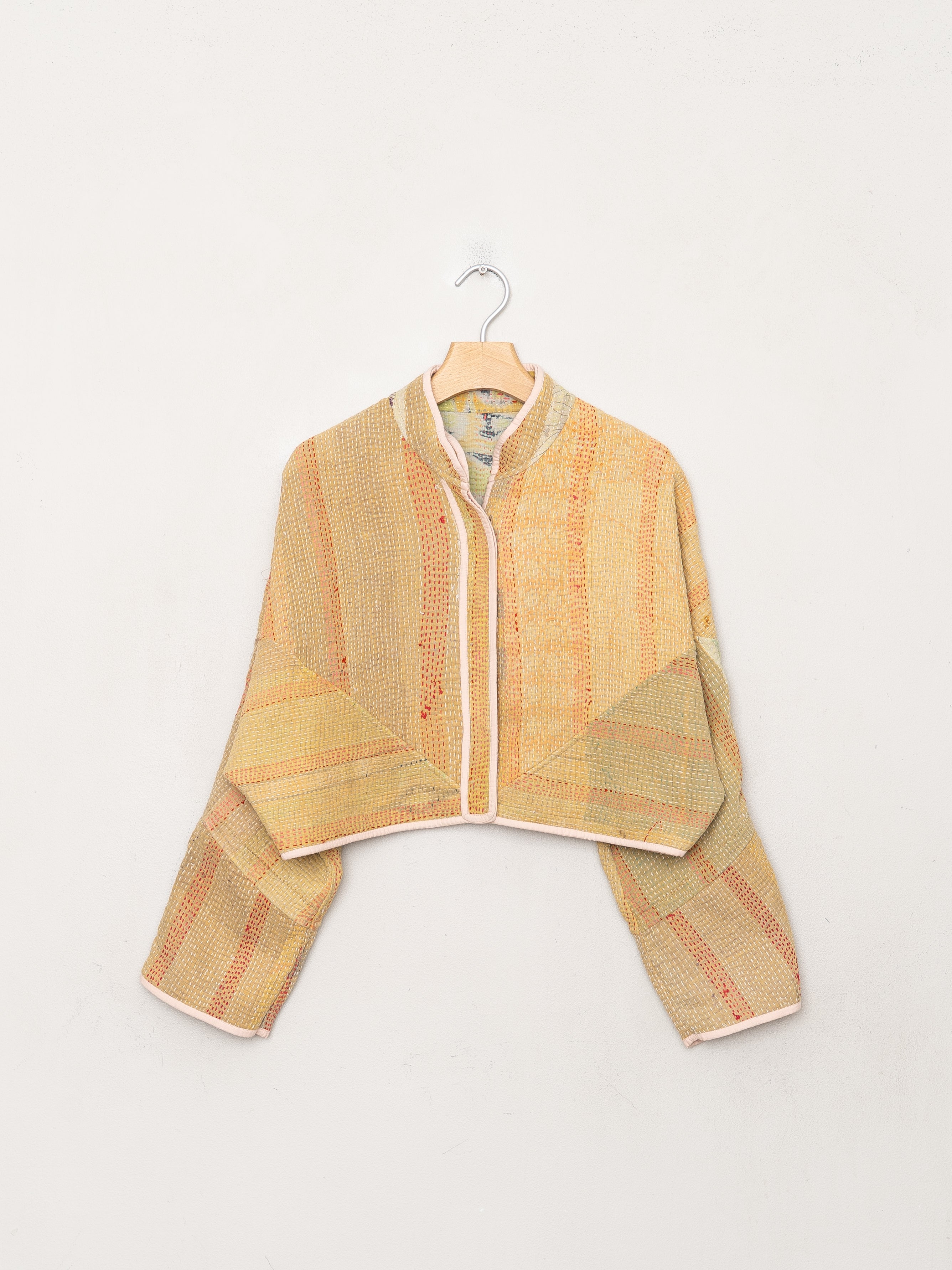 The Kaira Cropped Quilted Patchwork Kantha Jacket Wholesale