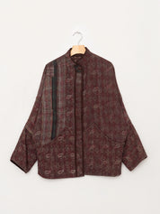 The Ishani Quilted Indigo Kantha Jacket