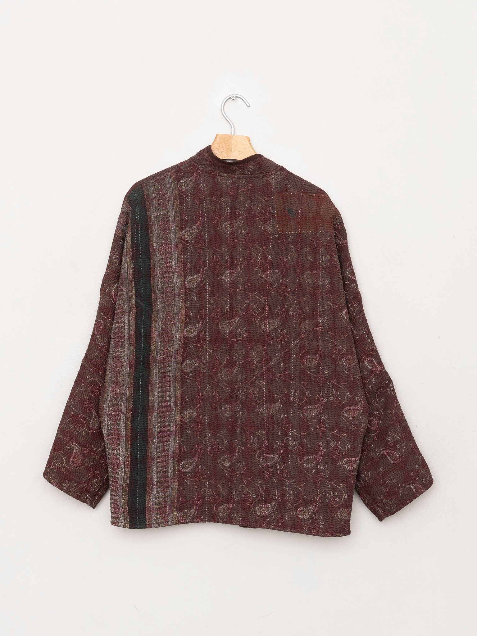 The Ishani Quilted Indigo Kantha Jacket