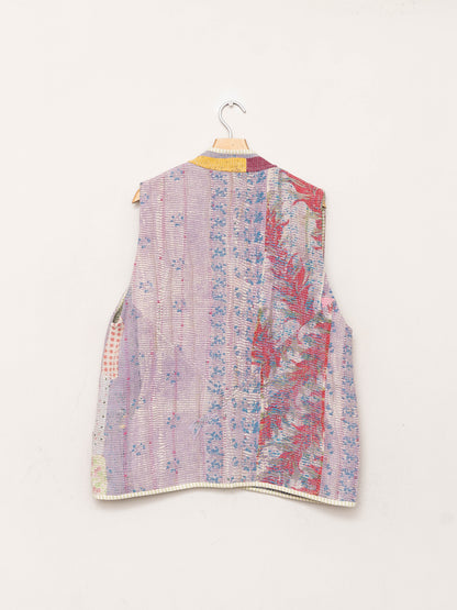 The Ladhiya Quilted Patchwork Kantha Vest