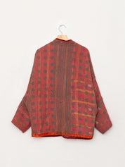 The Ishani Quilted Indigo Kantha Jacket