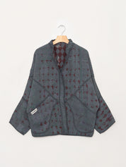 The Ishani Quilted Indigo Kantha Jacket