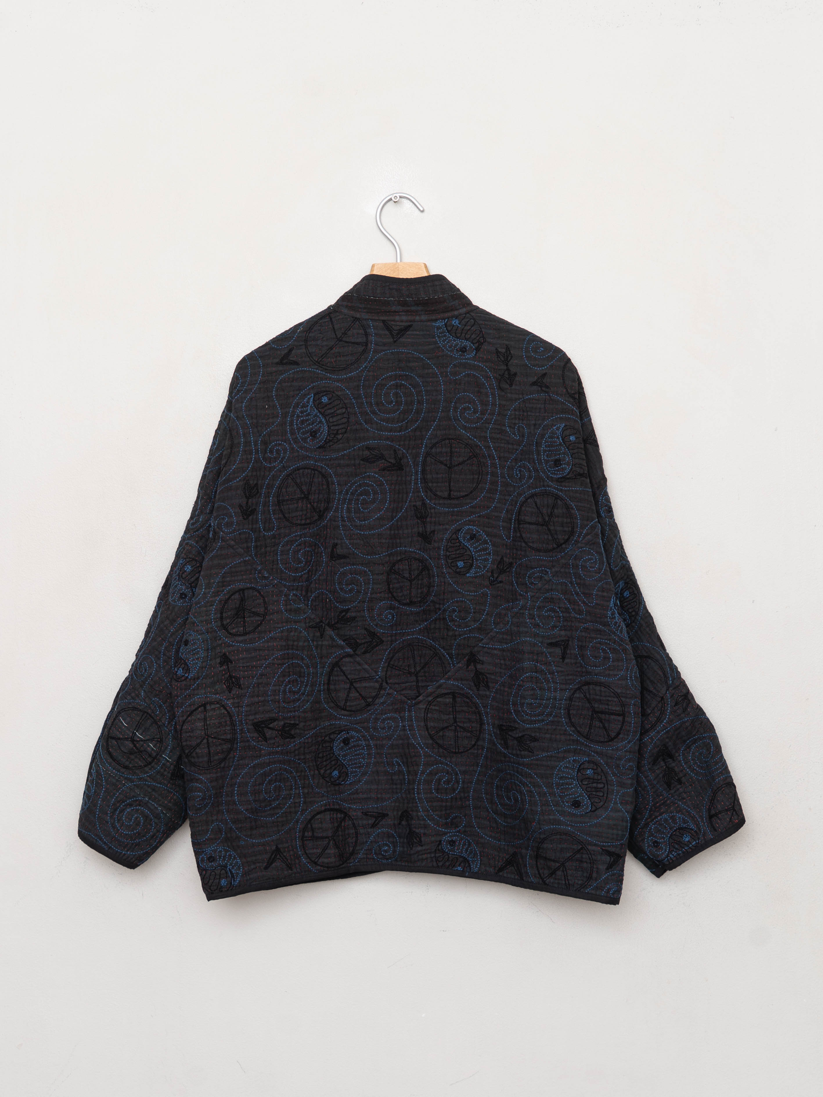 The Ladhiya Quilted Suzani Kantha Jacket
