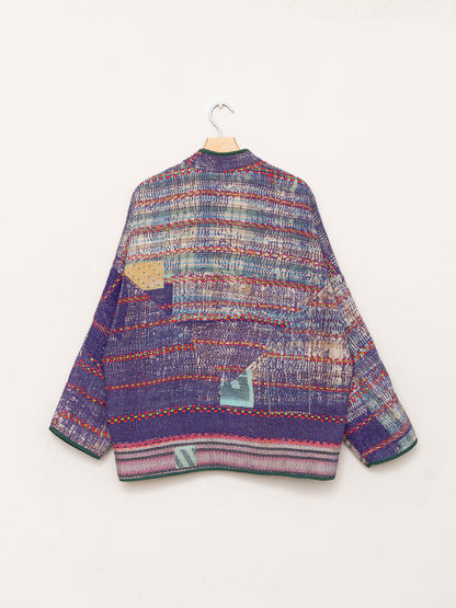 The Ladhiya Quilted Patchwork Kantha Jacket