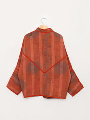 The Ishani Quilted Indigo Kantha Jacket