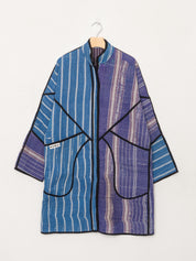 The Sai Quilted Patchwork Kantha Coat