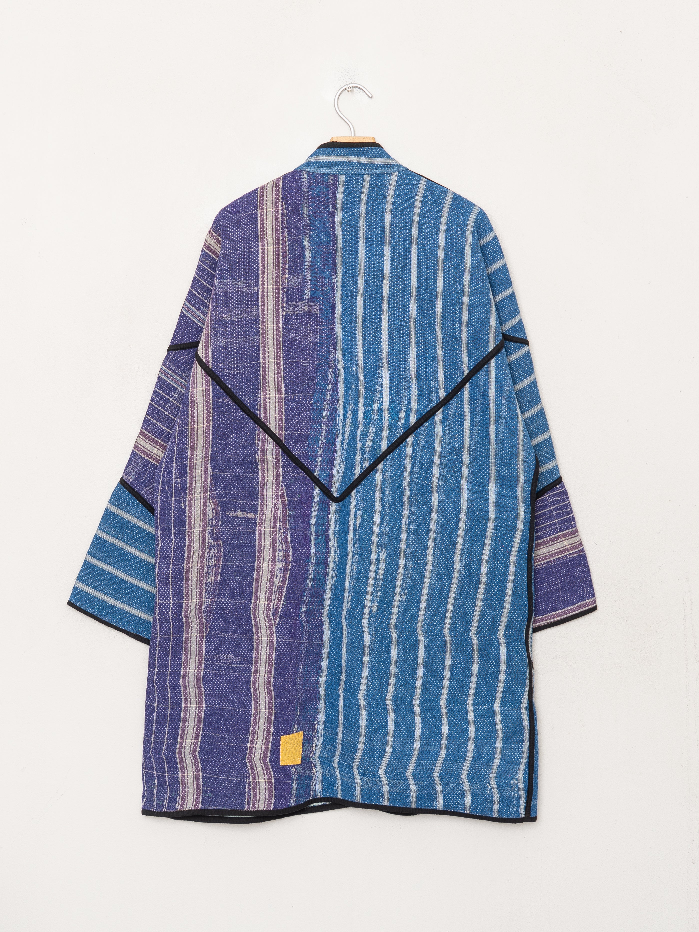 The Sai Quilted Patchwork Kantha Coat