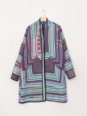 The Sai Quilted Patchwork Kantha Coat