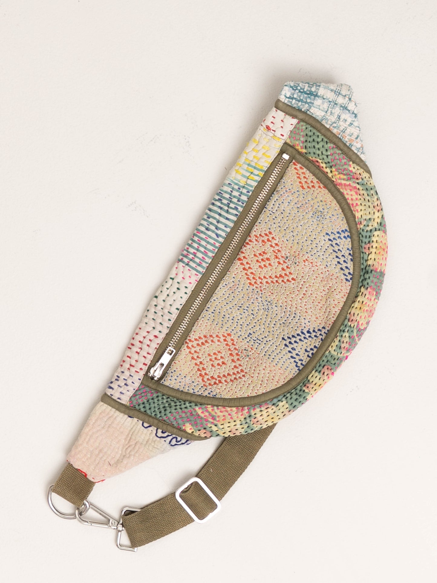 The Faiza Quilted Kantha Belt Bag