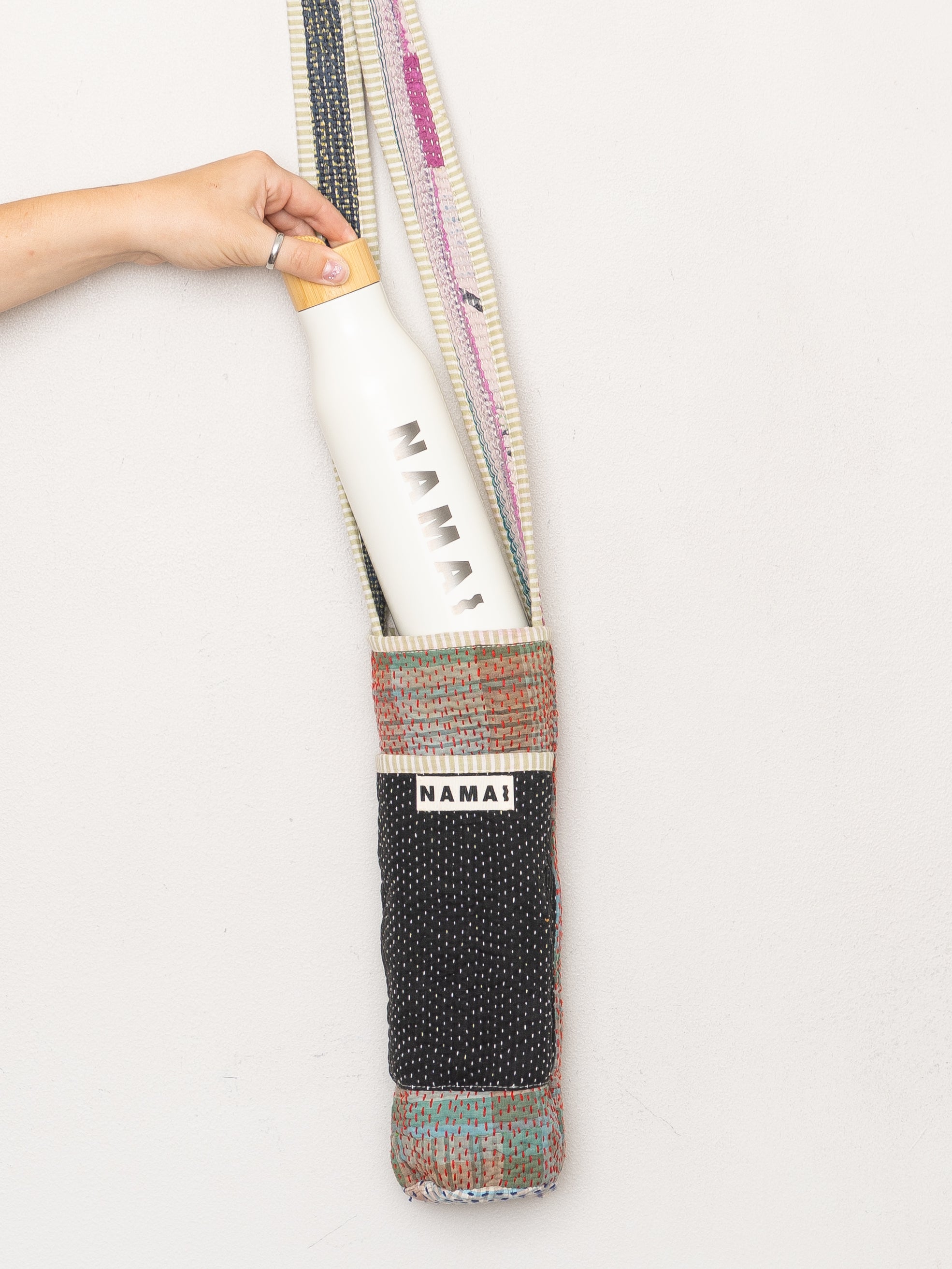 The Lota Quilted Water Bottle Crossbody + NAMAI Water Bottle