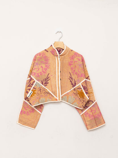 The Kaira Cropped Suzani Quilted Kantha Jacket Wholesale