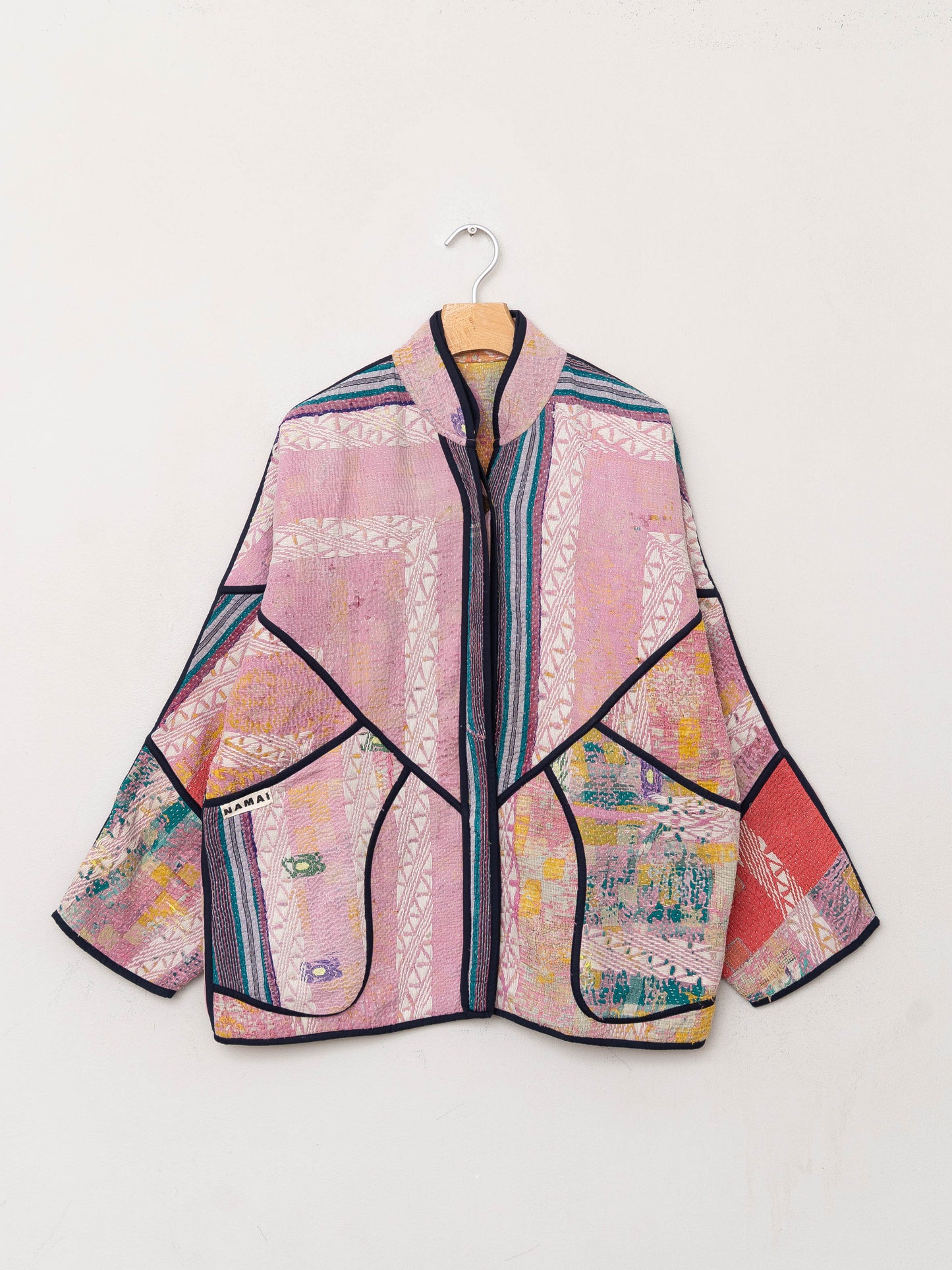 The Ladhiya Quilted Patchwork Kantha Jacket