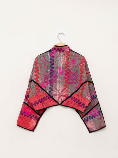 The Kaira Cropped Suzani Quilted Kantha Jacket Wholesale