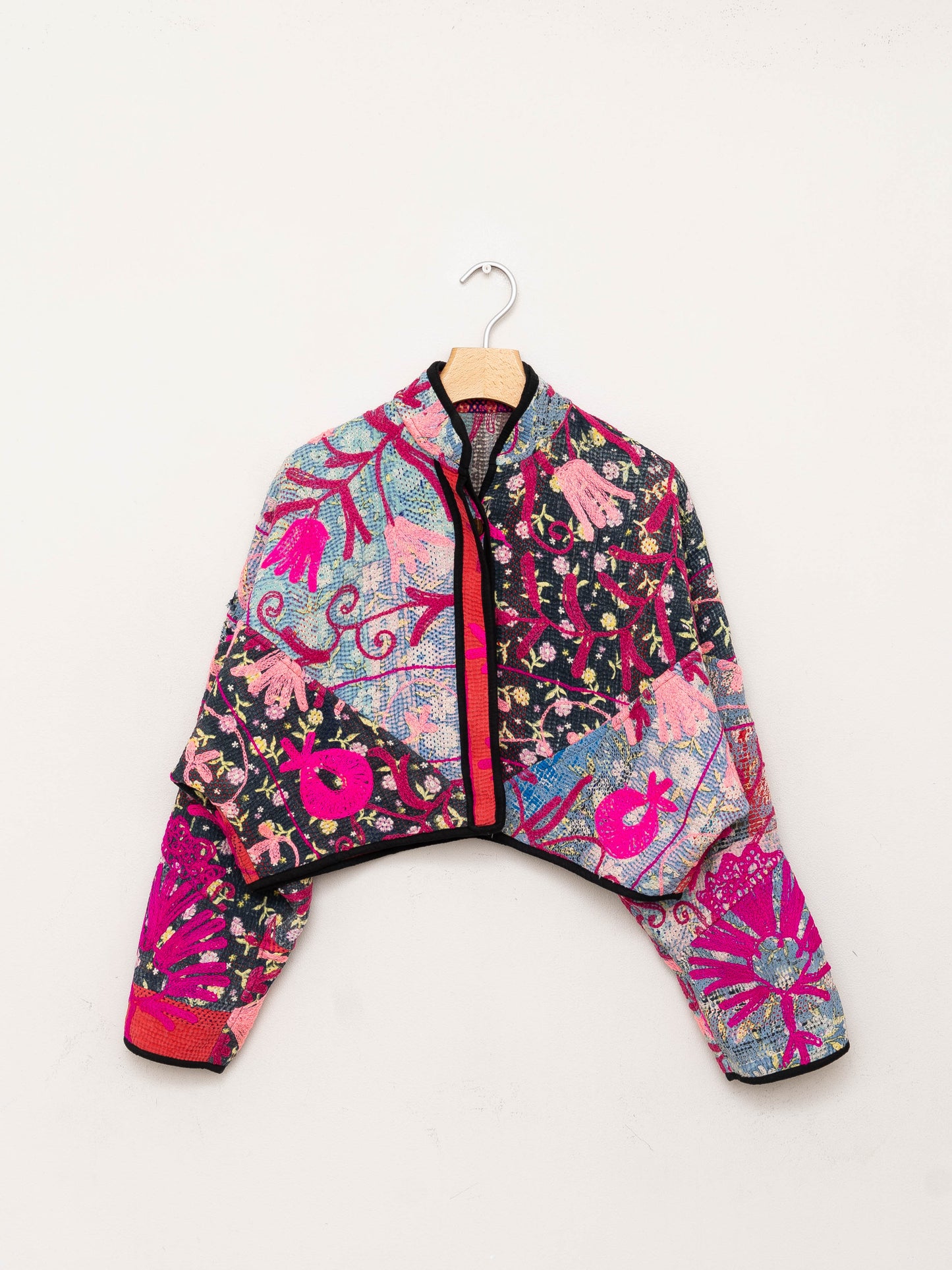 The Kaira Cropped Suzani Quilted Kantha Jacket Wholesale