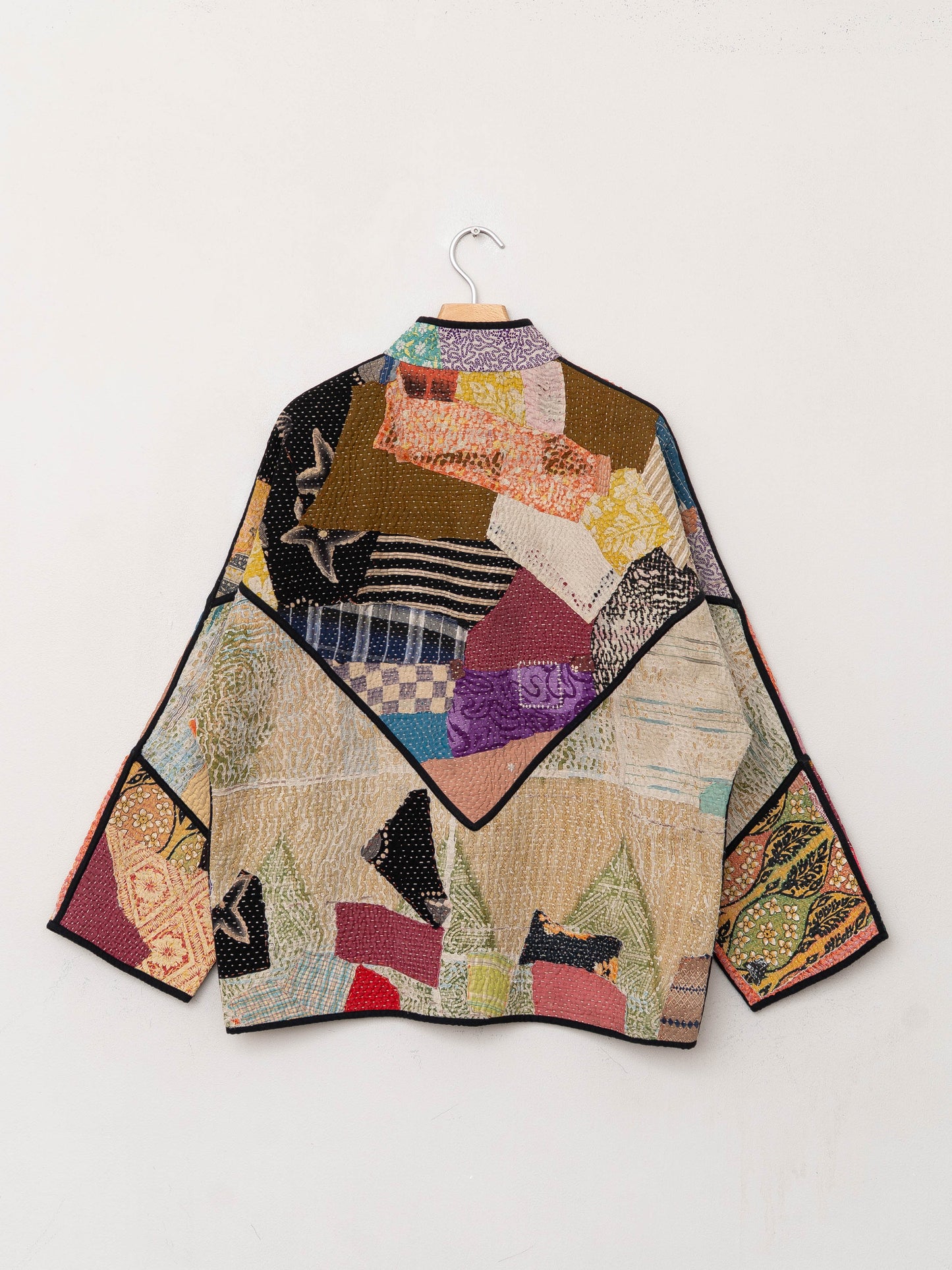 The Ladhiya Quilted Patchwork Kantha Jacket