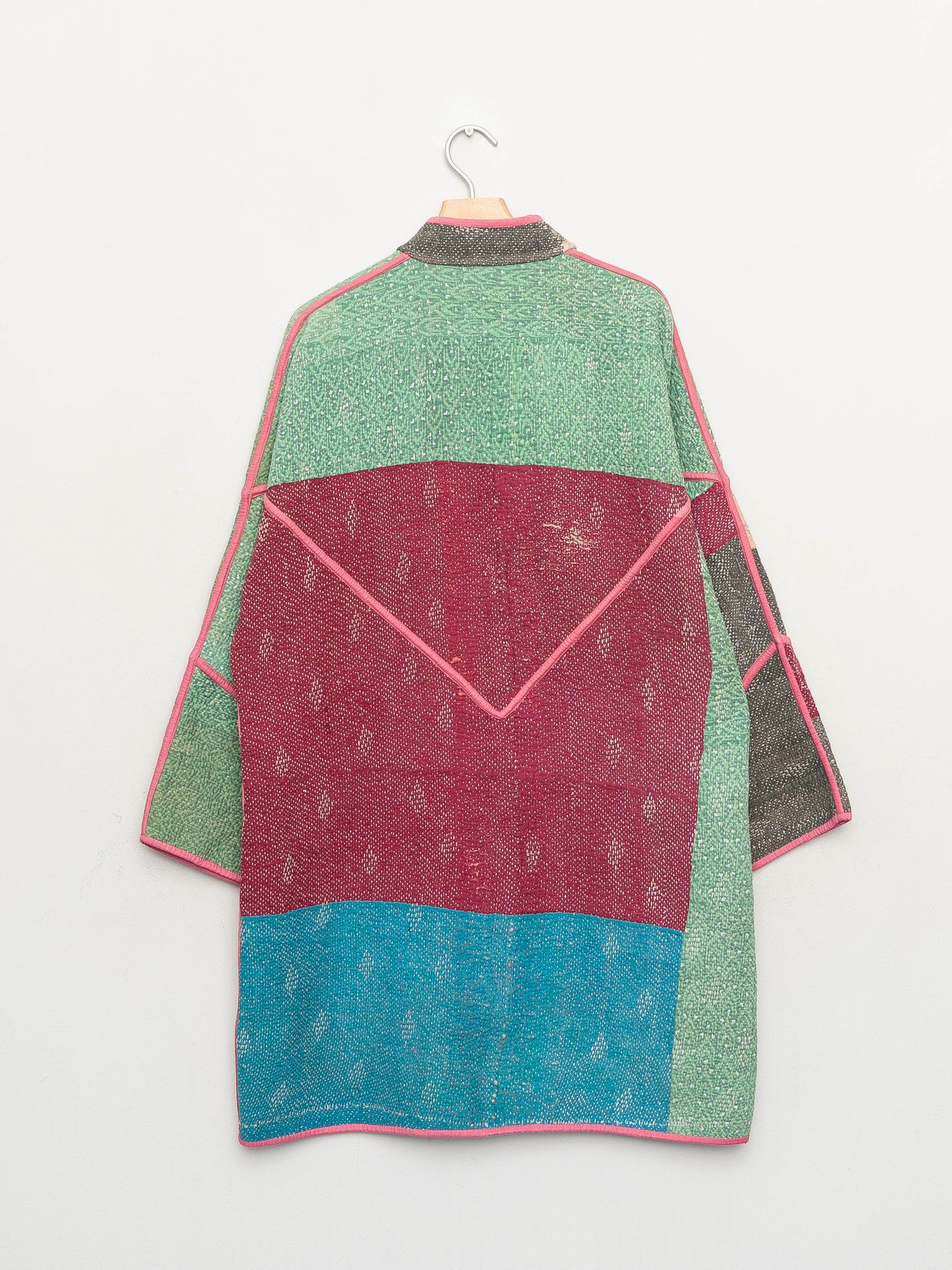 The Sai Quilted Patchwork Kantha Coat