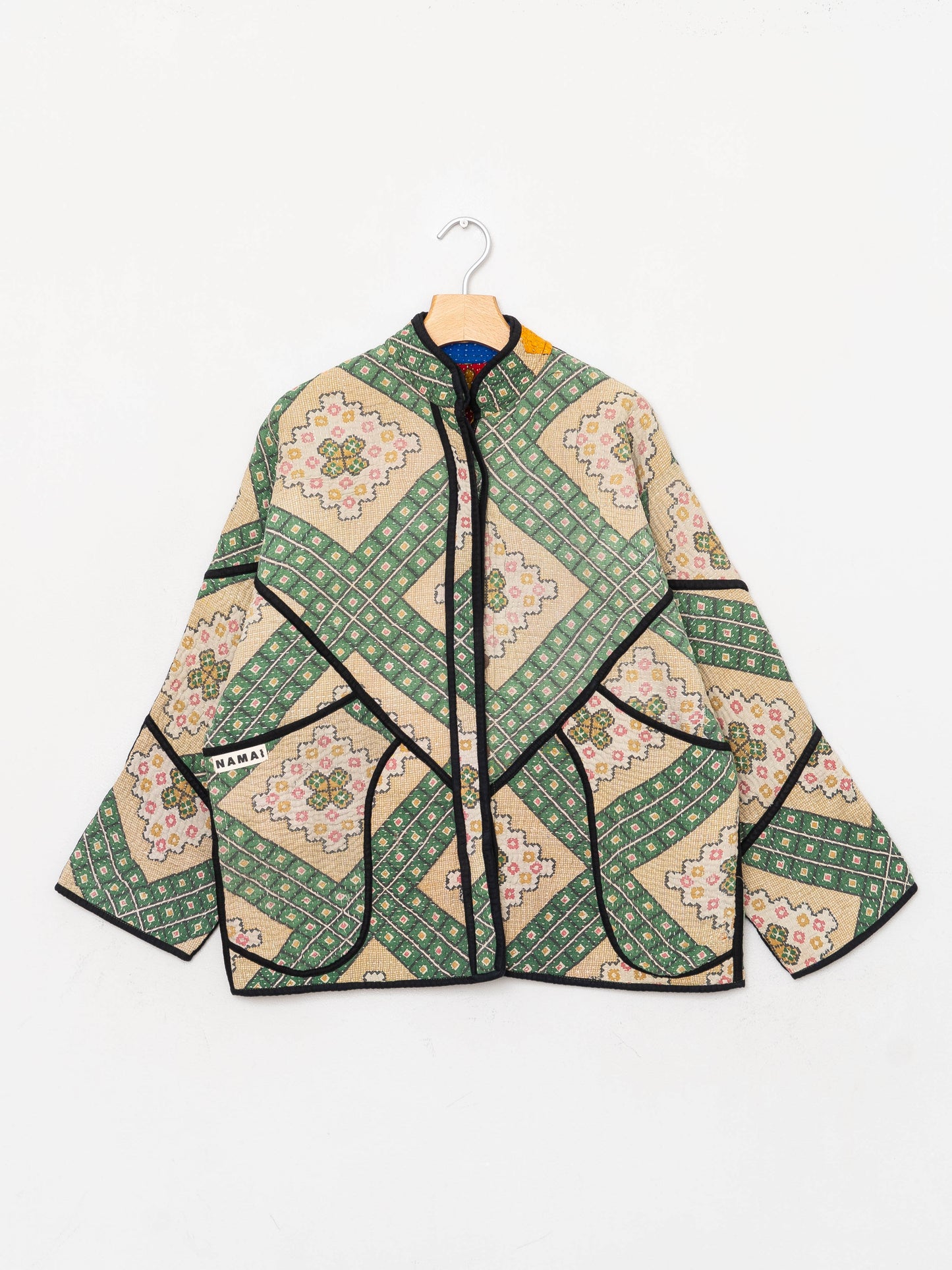 The Ladhiya Quilted Patchwork Kantha Jacket