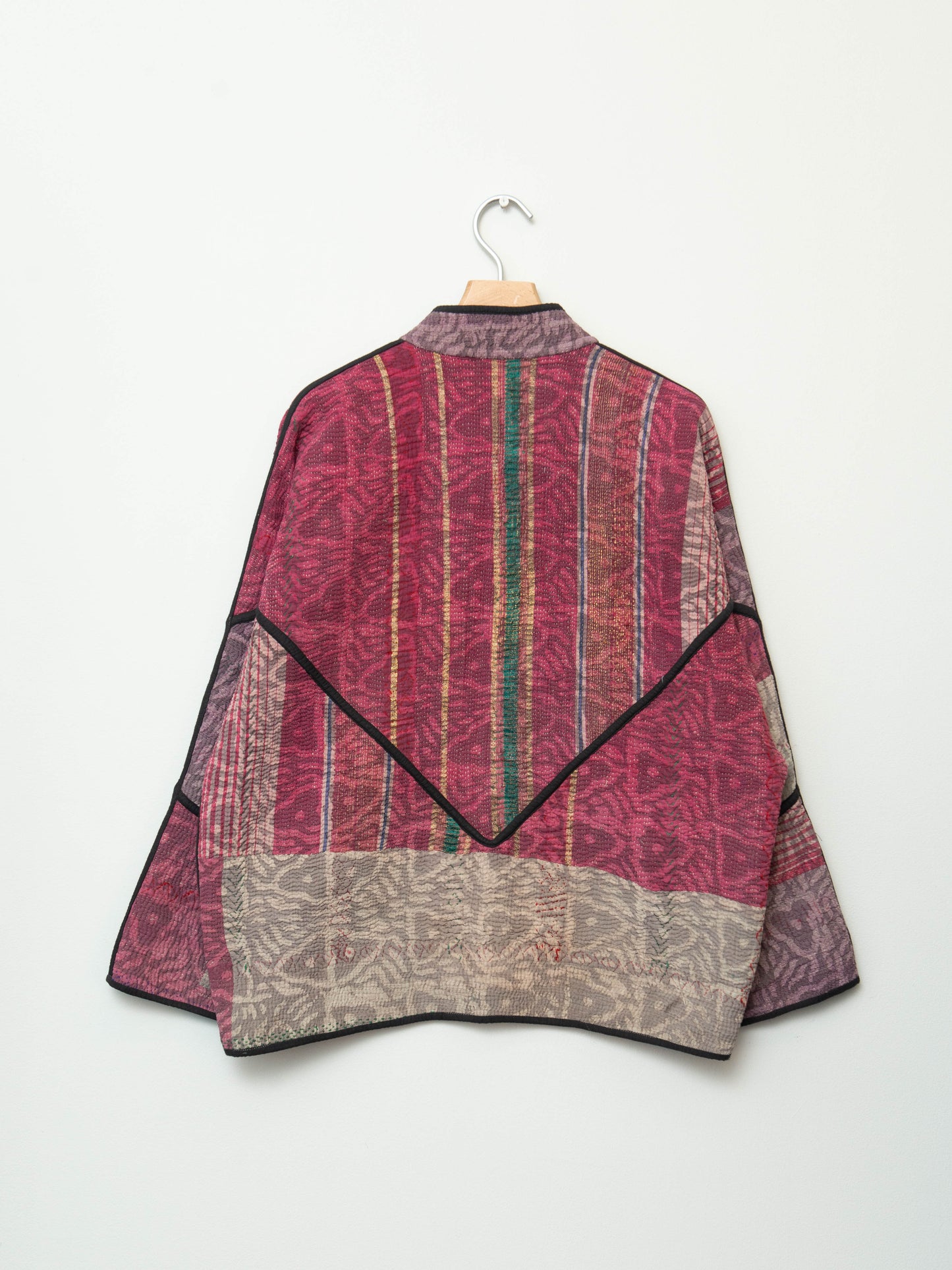 The Ladhiya Quilted Plant Dyed Kantha Jacket
