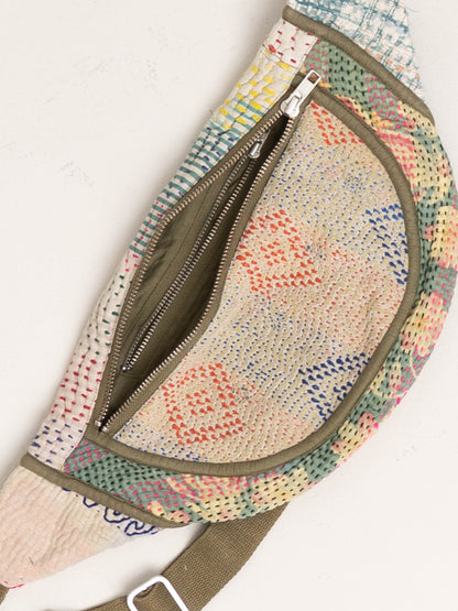 The Faiza Quilted Kantha Belt Bag