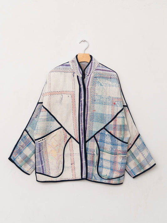 The Ladhiya Quilted Patchwork Kantha Jacket