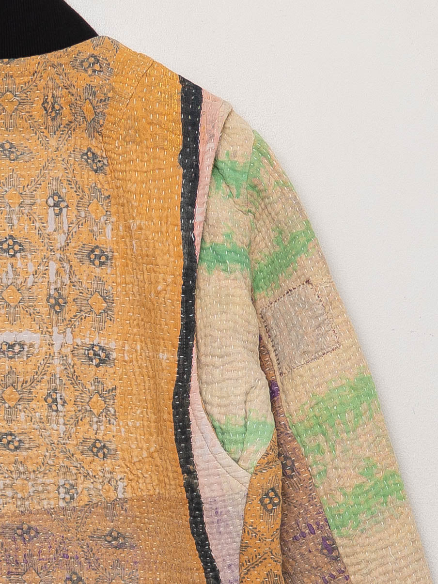 The Veda Quilted One-of-a-Kind Bomber Jacket - Small