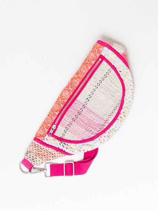 The Faiza Quilted Kantha Belt Bag Wholesale