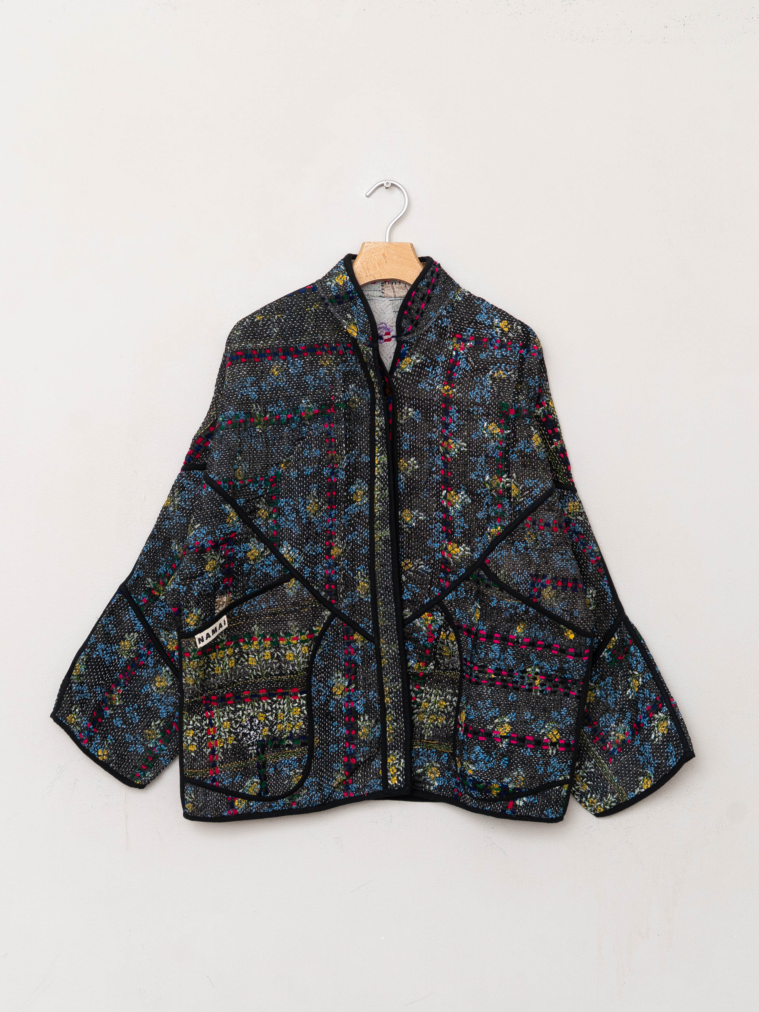 The Ladhiya Quilted Patchwork Kantha Jacket