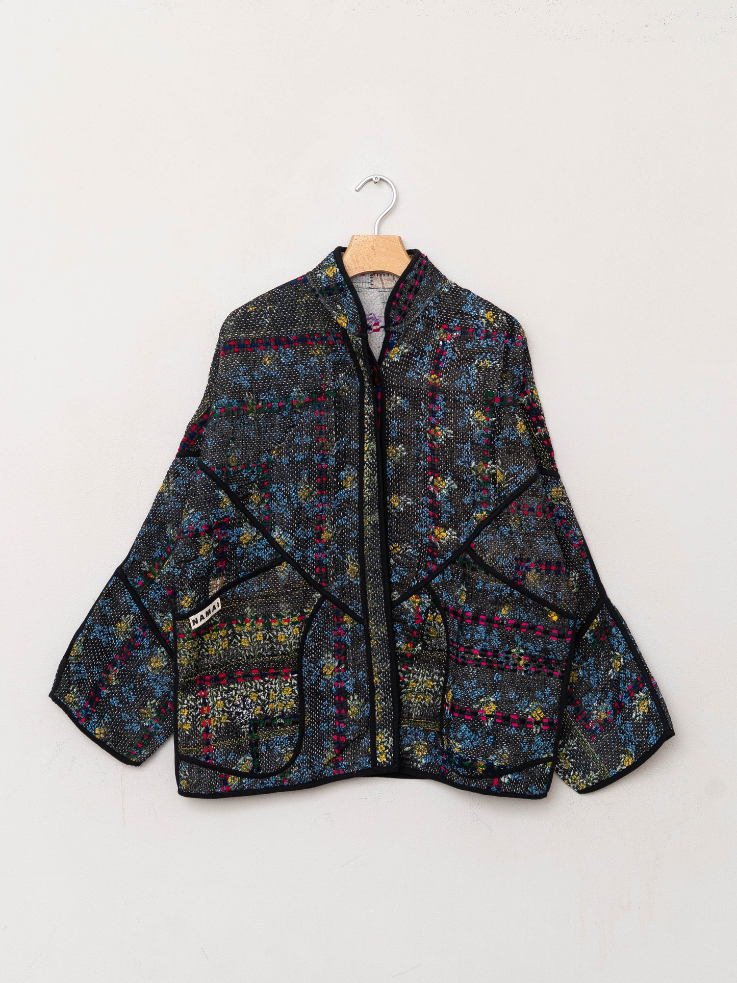 The Ladhiya Quilted Patchwork Kantha Jacket