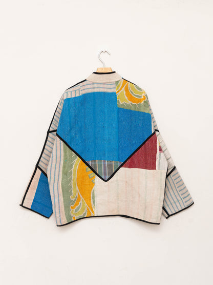 The Ladhiya Quilted Patchwork Kantha Jacket