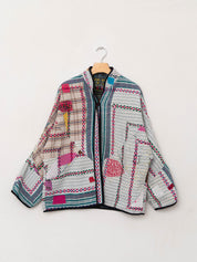 The Ladhiya Quilted Patchwork Kantha Jacket