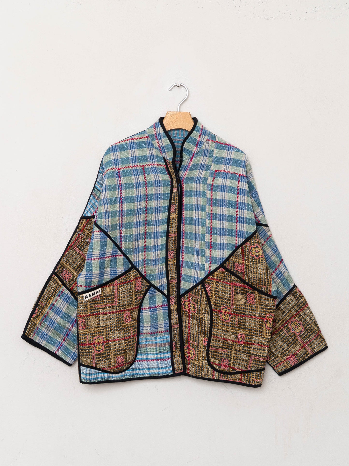 The Ladhiya Quilted Patchwork Kantha Jacket