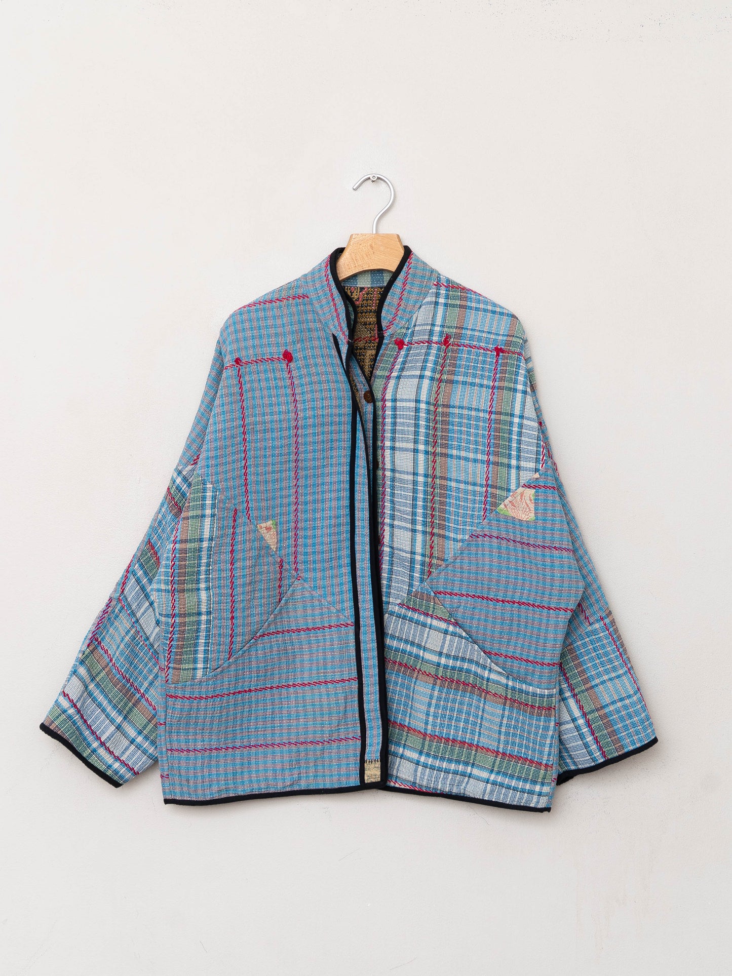 The Ladhiya Quilted Patchwork Kantha Jacket