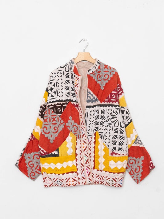 The Ishani Suzani Cut Out Kantha Jacket