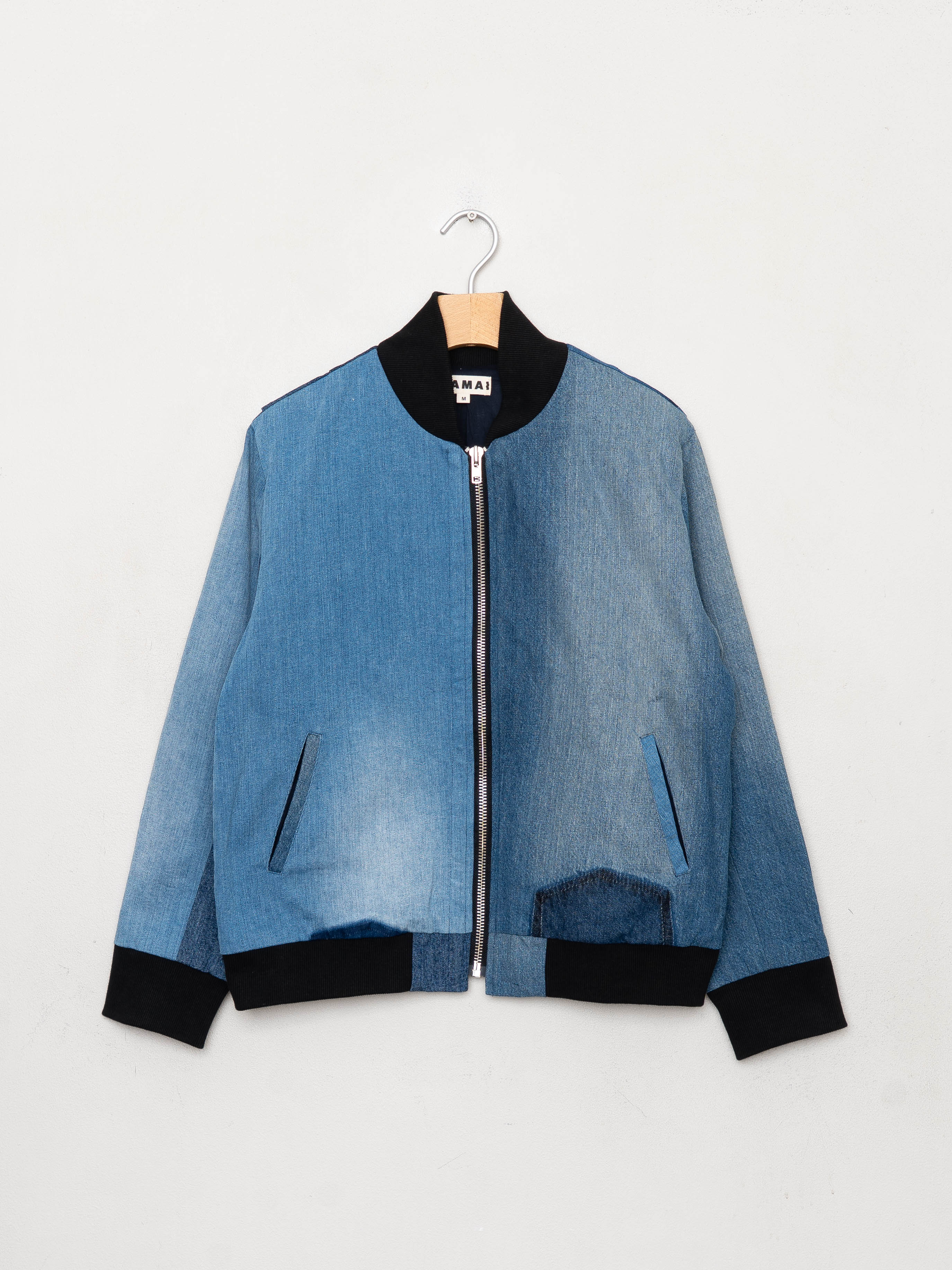 The Veda Denim Bomber Jacket - Medium