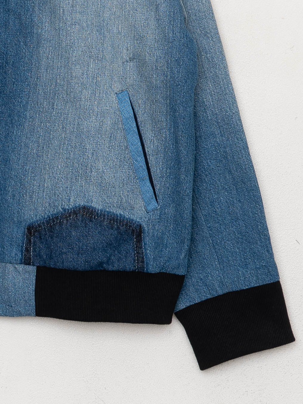 The Veda Denim Bomber Jacket - Medium